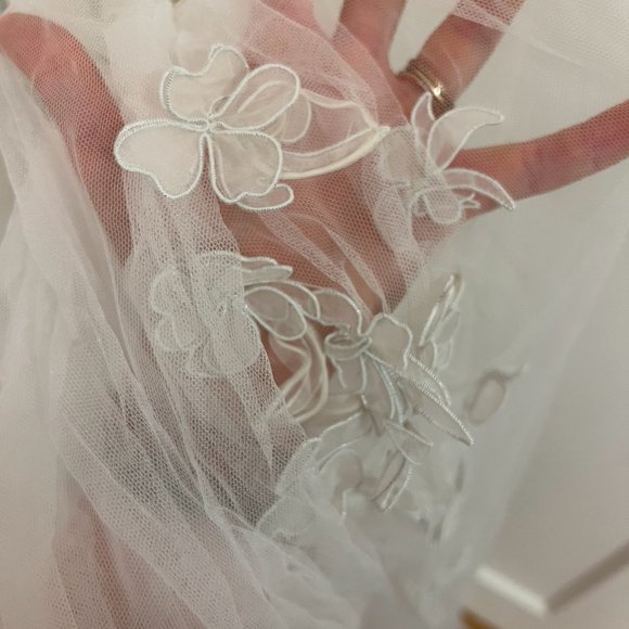 A B Ellie custom Cleo Veil, Cathedral Length - Picture 6 of 8